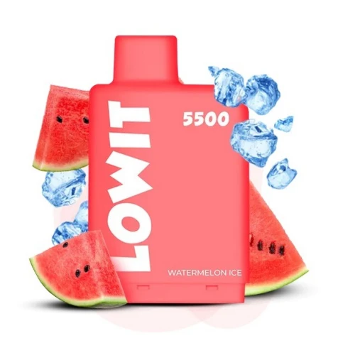 Заправленный Картридж Elf Bar Lowit 5500 Watermelon Ice (Арбуз Лед)