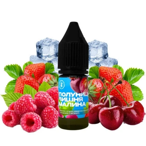 Солевая жидкость 420 Liquid Strawberry Cherry Raspberry (Клубника Вишня Малина) 10 мл