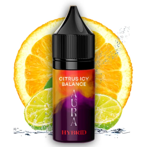 Сольова рідина Aura Hybrid Citrus Icy Balance (Цитрус Лід Баланс) 10 мл