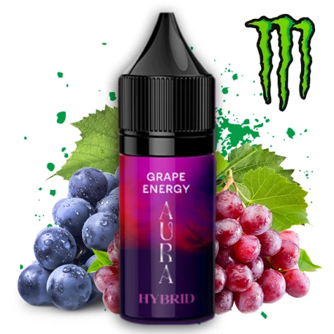 Солевая жидкость Aura Hybrid Grape Energy (Виноградный Энергетик) 10 мл