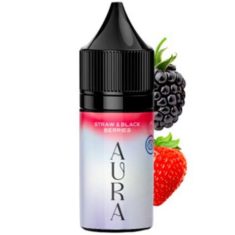 Сольова рідина Aura Strawberry Blackberries (Полуниця Ожина) 15 мл