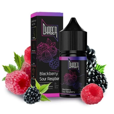 Солевая жидкость Chaser Black Blackberry Sour Raspberry (Ежевика Кислая Малина) 30 мл