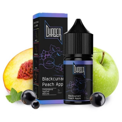 Сольова рідина Chaser Black Blackcurrant Peach Apple (Чорна Смородина Персик Яблуко) 30 мл