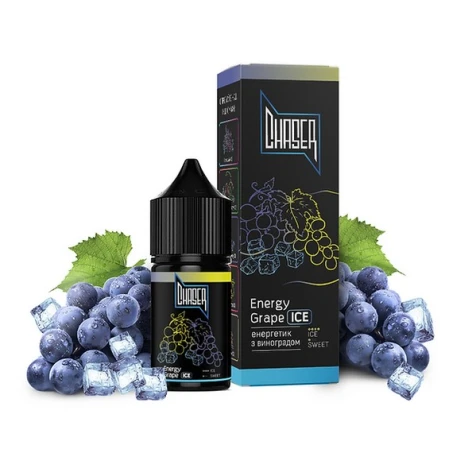 Сольова рідина Chaser Black Energy Grape Ice (Виноградный Енергетик Лід) 30 мл
