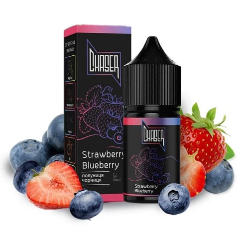 Солевая жидкость Chaser Black Strawberry Blueberry (Клубника Черника) 30 мл