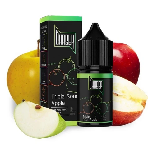 Сольова рідина Chaser Black Triple Sour Apple (Потрійне Кисле Яблуко) 30 мл