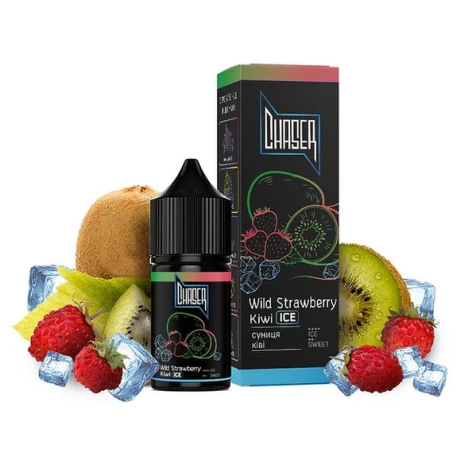 Сольова рідина Chaser Black Wild Strawberry Kiwi Ice (Суниця Ківі Лід) 30 мл