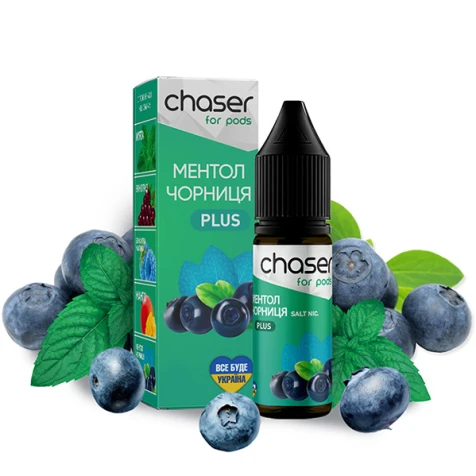 Сольова рідина Chaser For Pods Balance Blueberry Menthol (Чорниця Ментол) 15 мл