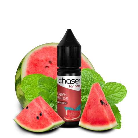 Сольова рідина Chaser For Pods Balance Watermelon Menthol (Кавун М'ята) 15 мл