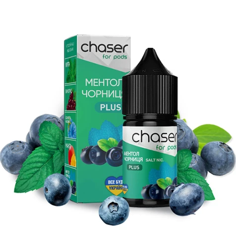 Сольова рідина Chaser For Pods Balance Blueberry Menthol (Чорниця Ментол) 30 мл