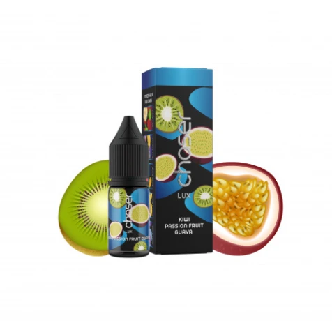 Сольова рідина Chaser Lux Kiwi Passion Fruit Guava (Ківі Маракуя Гуава) 11 мл