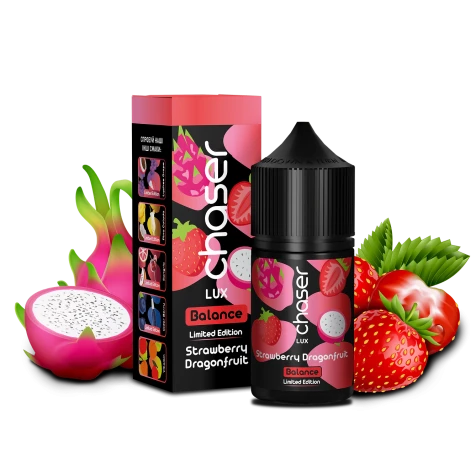 Сольова рідина Chaser Lux Strawberry Dragonfruit (Полуниця Драгонфрукт) 30 мл
