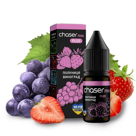 Сольова рідина Chaser Mix Strawberry Grape PLUS (Полуниця Виноград) 10 мл
