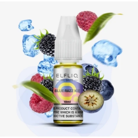 Сольова рідина Elf Liq Nic Blue Razz Ice (Блю Разз Лід) 10 мл
