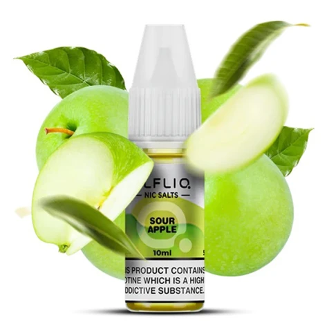 Солевая жидкость Elf Liq Nic Sour Apple (Кислое Яблоко) 10 мл
