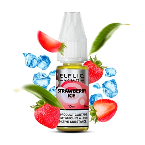 Сольова рідина Elf Liq Nic Strawberry Ice (Полуниця Лід) 10 мл