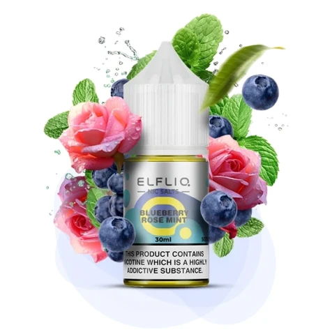 Солевая жидкость Elf Liq Nic Blueberry Rose Mint (Черника Роза Мята) 30мл