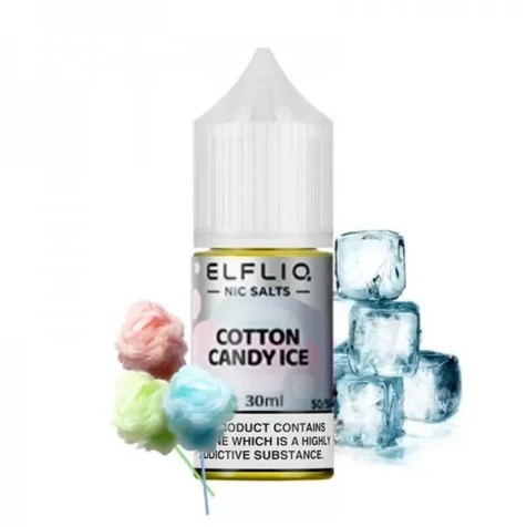 Сольова рідина Elf Liq Nic Cotton Candy Ice (Цукрова Вата Лід) 30 мл