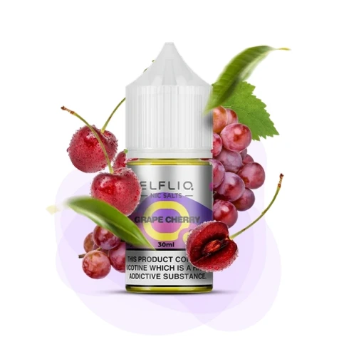 Солевая жидкость Elf Liq Nic Grape Cherry (Виноград Вишня) 30мл