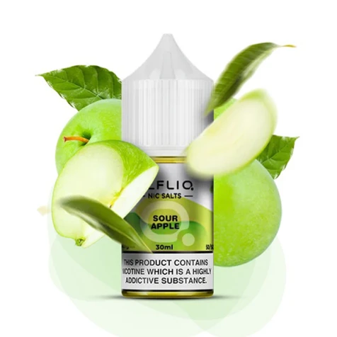 Солевая жидкость Elf Liq Nic Sour Apple (Кислое Яблоко) 30 мл