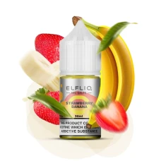 Солевая жидкость Elf Liq Nic Strawberry Banana (Клубника Банан) 30мл