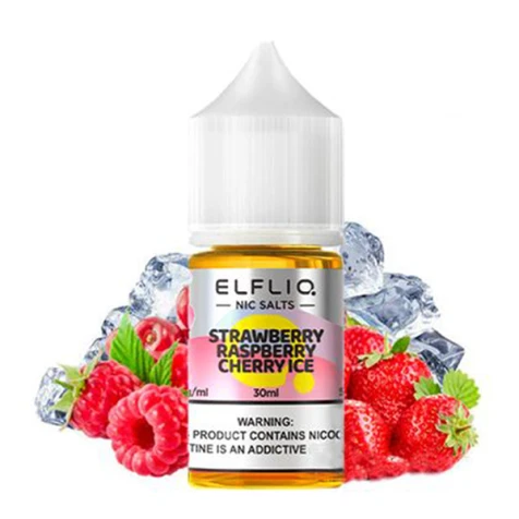 Солевая жидкость Elf Liq Nic Strawberry Raspberry Cherry Ice (Клубника Малина Вишня Лёд) 30 мл