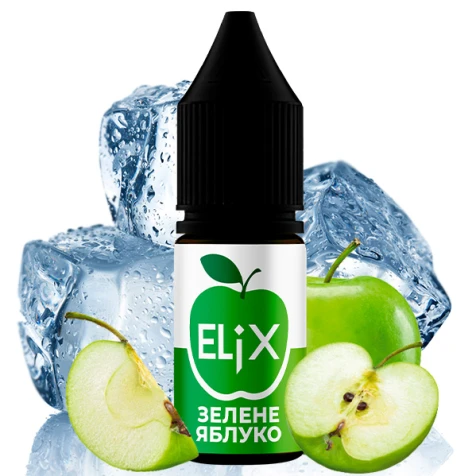 Солевая жидкость Elix Lub Green Apple Ice (Зеленое Яблоко Лёд) 10 мл