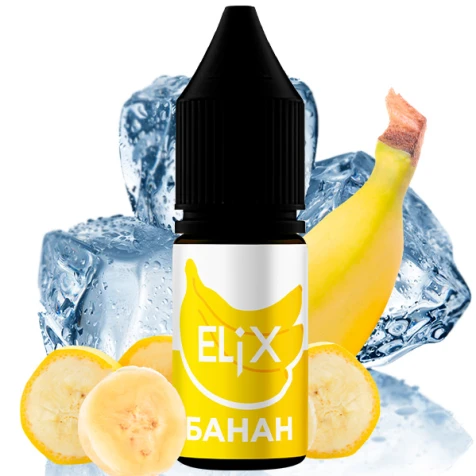 Солевая жидкость Elix Lub Banana Ice (Банан Лёд) 10 мл