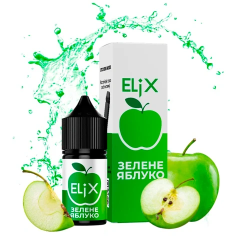 Сольова рідина Elix Lub Green Apple (Зелене Яблуко) 30 мл