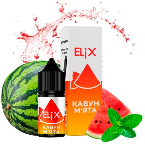 Солевая жидкость Elix Lub Watermelon Mint (Арбуз Мята) 30 мл