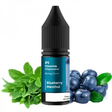 Сольова рідина Flavorlab P1 Blueberry Menthol (Чорниця Ментол) 10 мл
