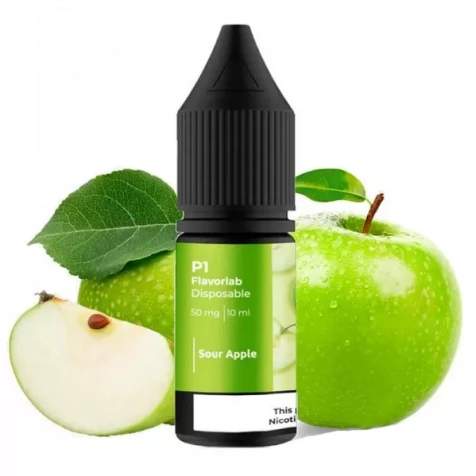 Сольова рідина Flavorlab P1 Sour Apple (Кисле Яблуко) 10 мл