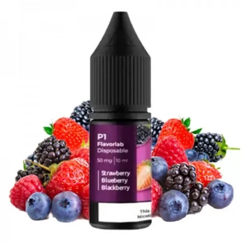 Сольова рідина Flavorlab P1 Strawberry Blueberry Blackberry (Полуниця Чорниця Ожина) 10 мл