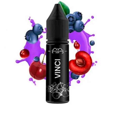 Сольова рідина Flavorlab Vinci Blueberry Cherry (Чорниця Вишня) 15 мл