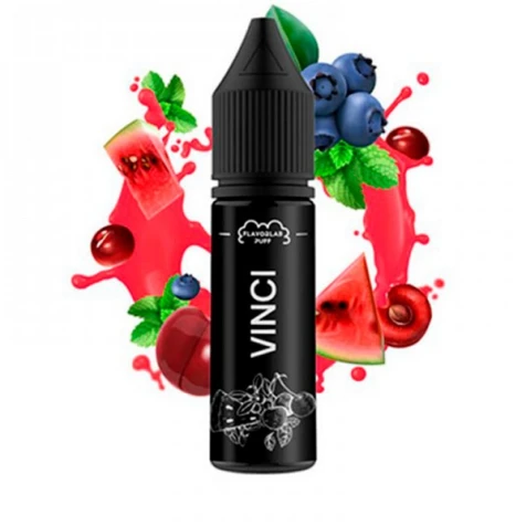 Сольова рідина Flavorlab Vinci Cherry Blueberry Watermelon Menthol (Вишня Чорниця Кавун Ментол) 15 мл