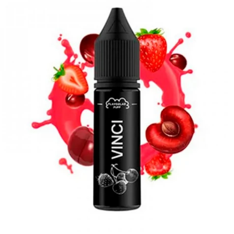 Сольова рідина Flavorlab Vinci Cherry Strawberry (Вишня Полуниця) 15 мл