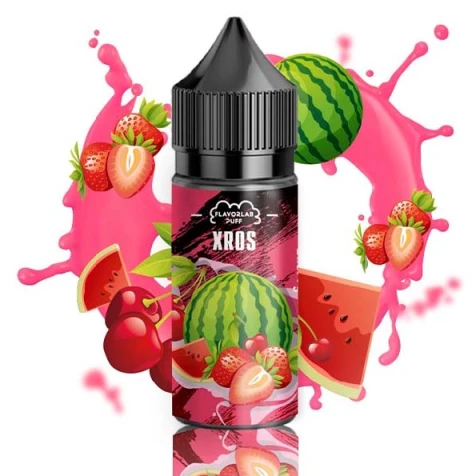 Солевая жидкость Flavorlab XROS Watermelon Strawberry Cherry (Арбуз Клубника Вишня) 30 мл