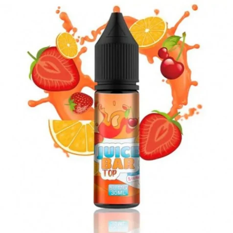 Солевая жидкость Juice Bar Top Strawberry Orange Cherry (Клубника Апельсин Вишня) 15 мл