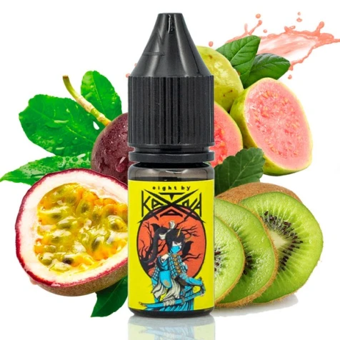Сольова рідина Eight By Katana Kiwi Passion Fruit Guava (Ківі Маракуя Гуава) 10 мл