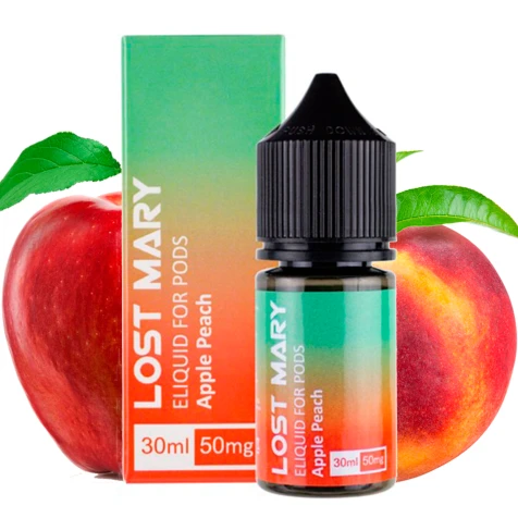 Солевая жидкость Lost Mary Apple Peach (Яблоко Персик) 30 мл