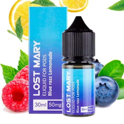 Сольова рідина Lost Mary Blue Razz Lemonade (Блакитна Малина Лимонад) 30 мл