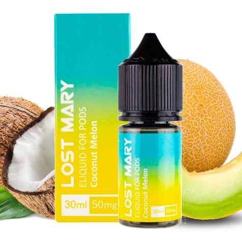 Солевая жидкость Lost Mary Coconut Melon (Кокос Дыня) 30 мл