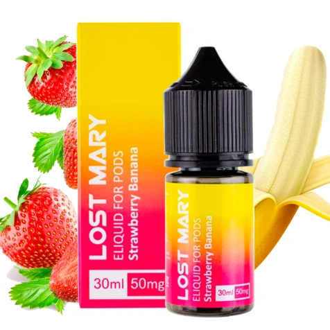 Сольова рідина Lost Mary Strawberry Banana (Полуниця Банан) 30 мл
