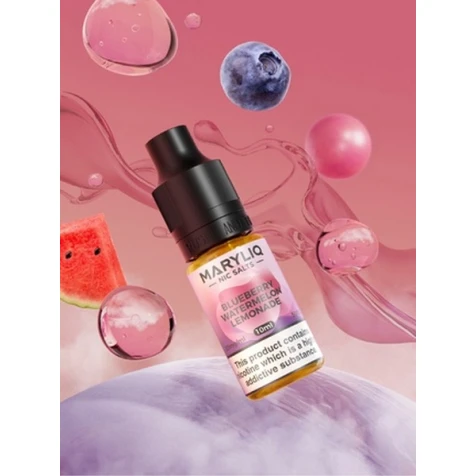 Солевая жидкость Maryliq Blueberry Watermelon Lemonade (Черника Арбуз Лимонад) 10 мл