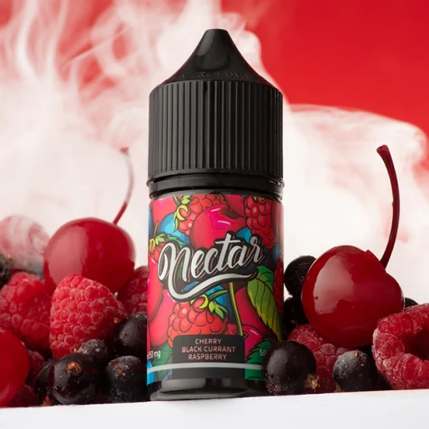 Сольова рідина Nectar Cherry Black Currant Raspberry (Вишня Чорна Смородина Малина) 30 мл