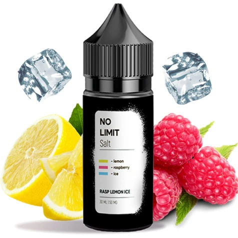 Солевая жидкость No Limit Rasp Lemon Ice (Малина Лимон Лёд) 30 мл