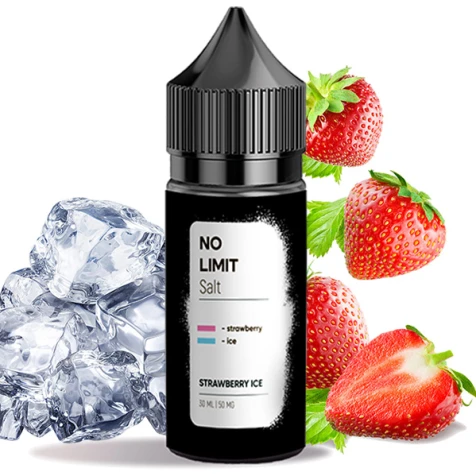 Сольова рідина No Limit Strawberry Ice (Полуниця Лід) 30 мл