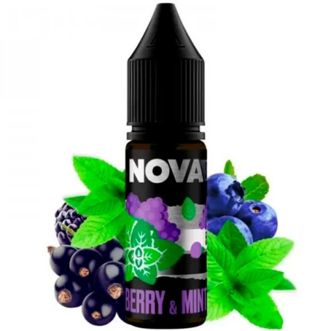 Сольова рідина Nova Berry Mint (Ягоди М'ята) 15 мл