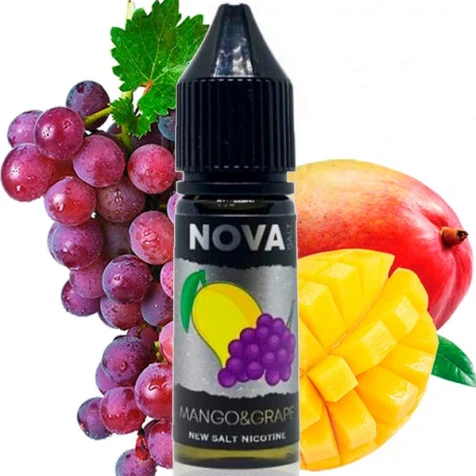 Сольова рідина Nova Mango Grape (Манго Виноград) 15 мл