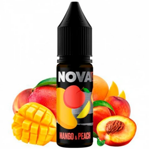 Сольова рідина Nova Peach Mango (Персик Манго) 15 мл